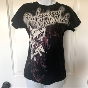 EUC PBR rodeo graphic tee